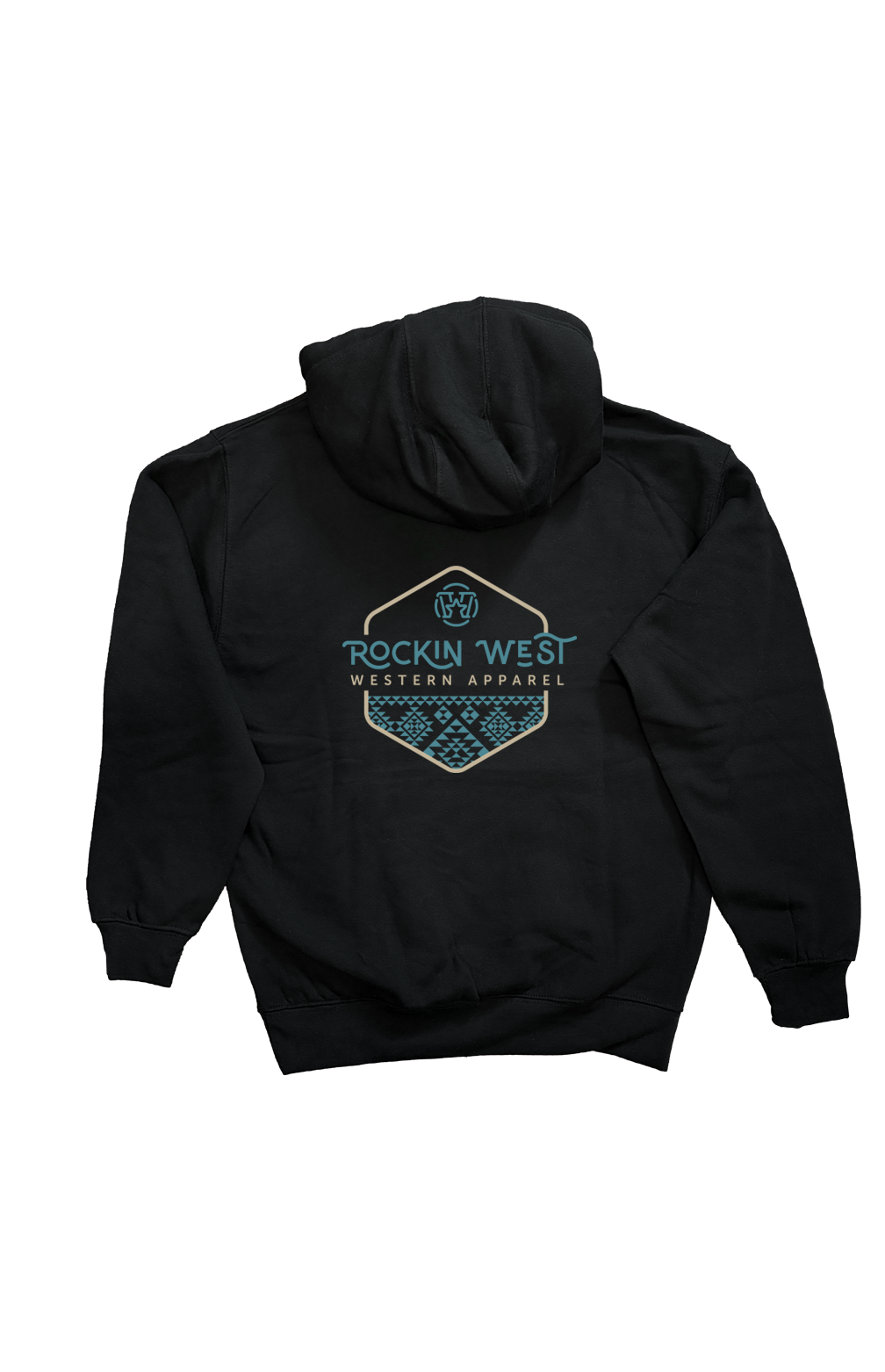 Hoodie unisexe - Rockin West Aztec bleu