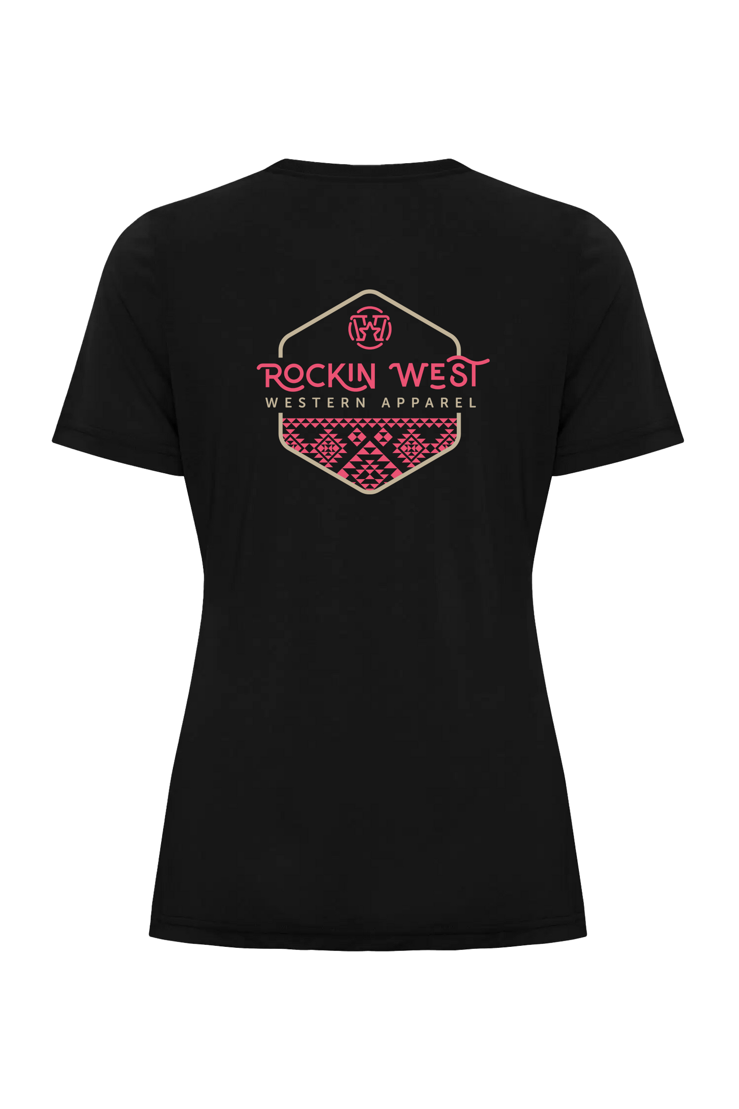 T-shirt femme - Aztec rose et beige