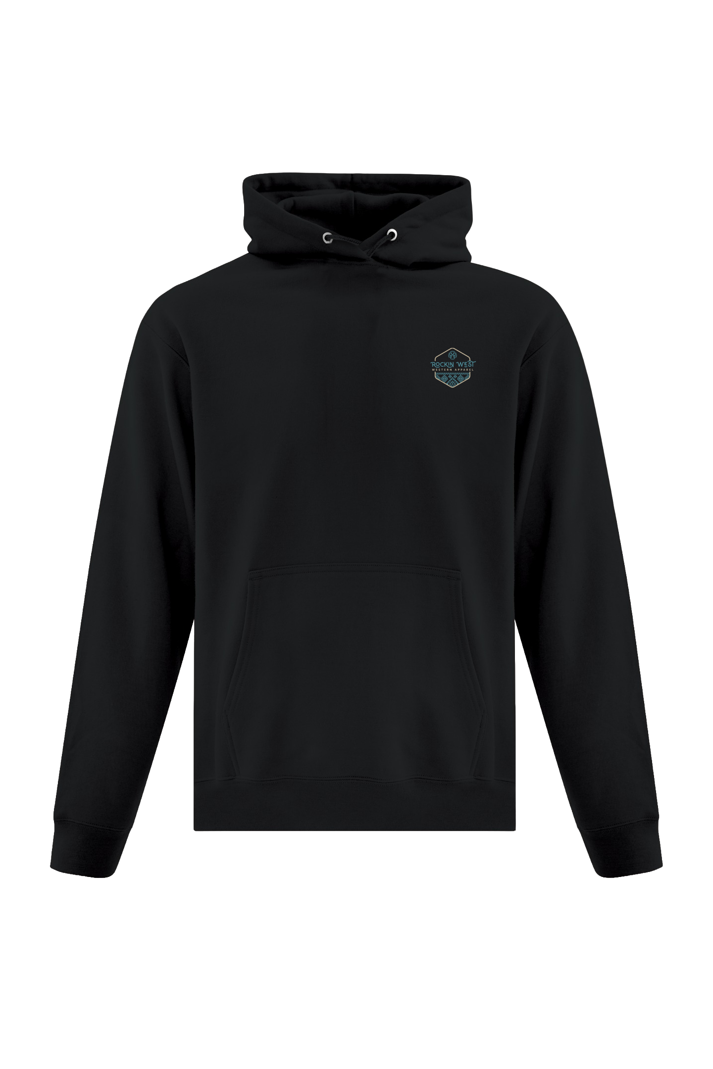 Hoodie unisexe - Rockin West Aztec bleu