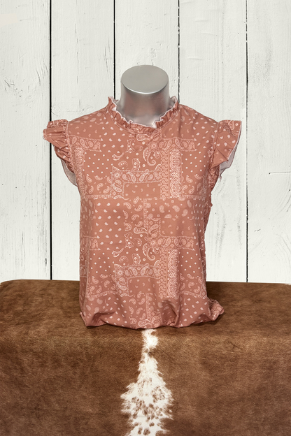 Blouse haut femme - Bandana terre