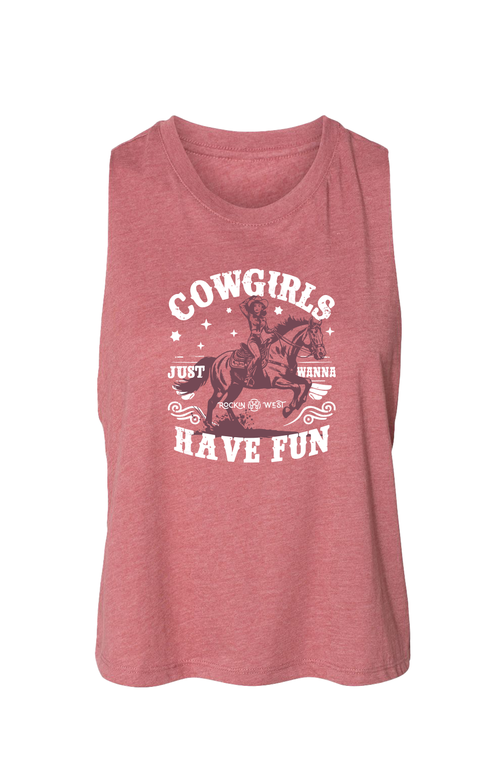 Camisole courte femme - Cowgirl just a wanna fun
