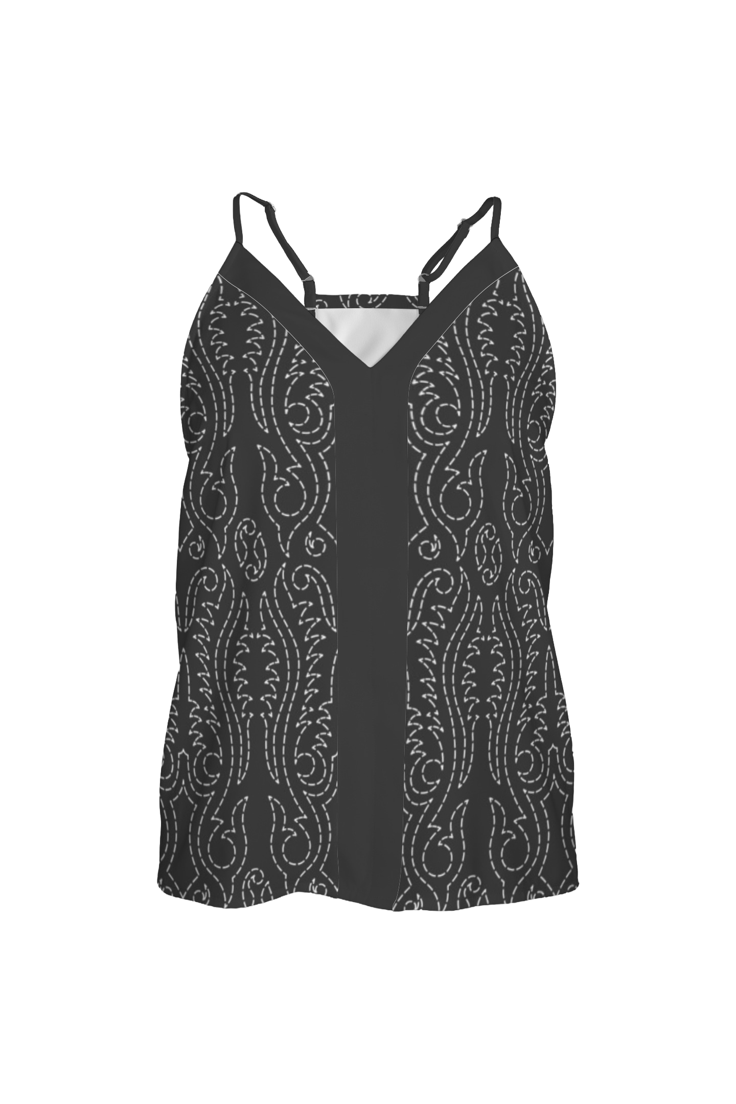 Camisole haut femme - Embroidery boots pattern