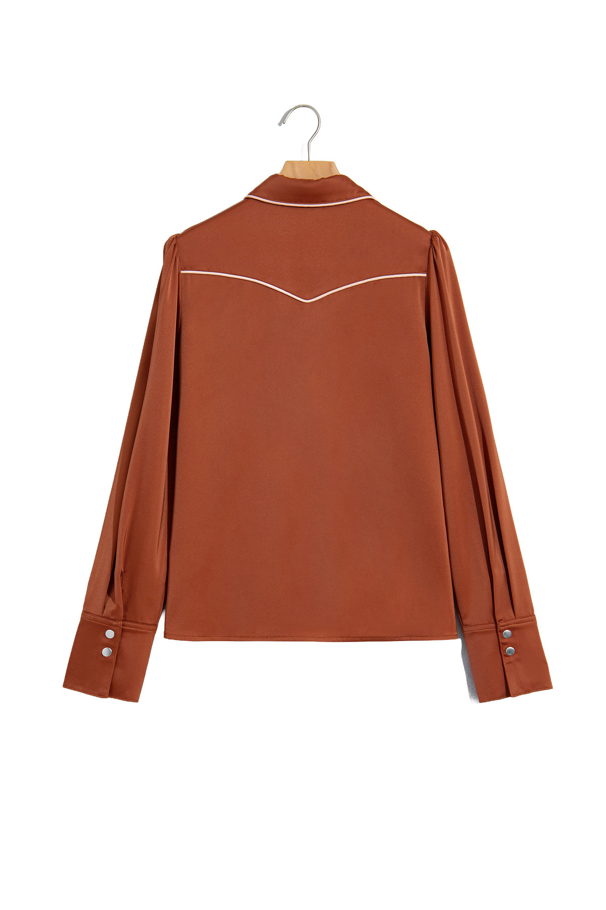 Chemise femme western avec applique et couture