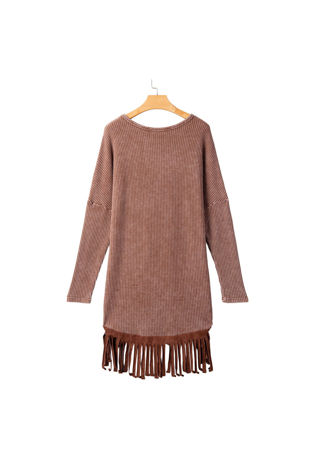 Gilet femme manches longues à franges