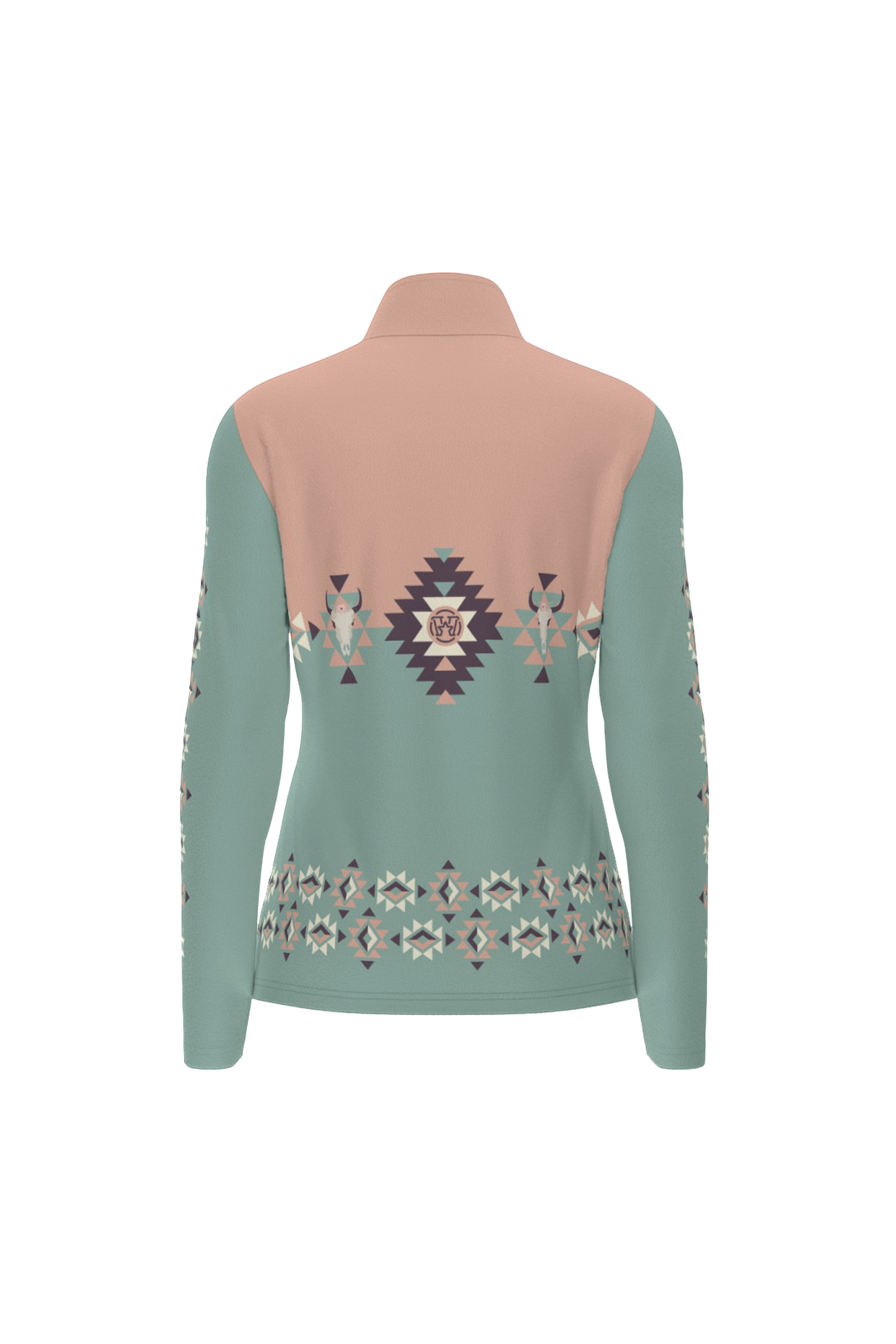 Gilet sport manches longues femme 1/4 zip -Boho Bull