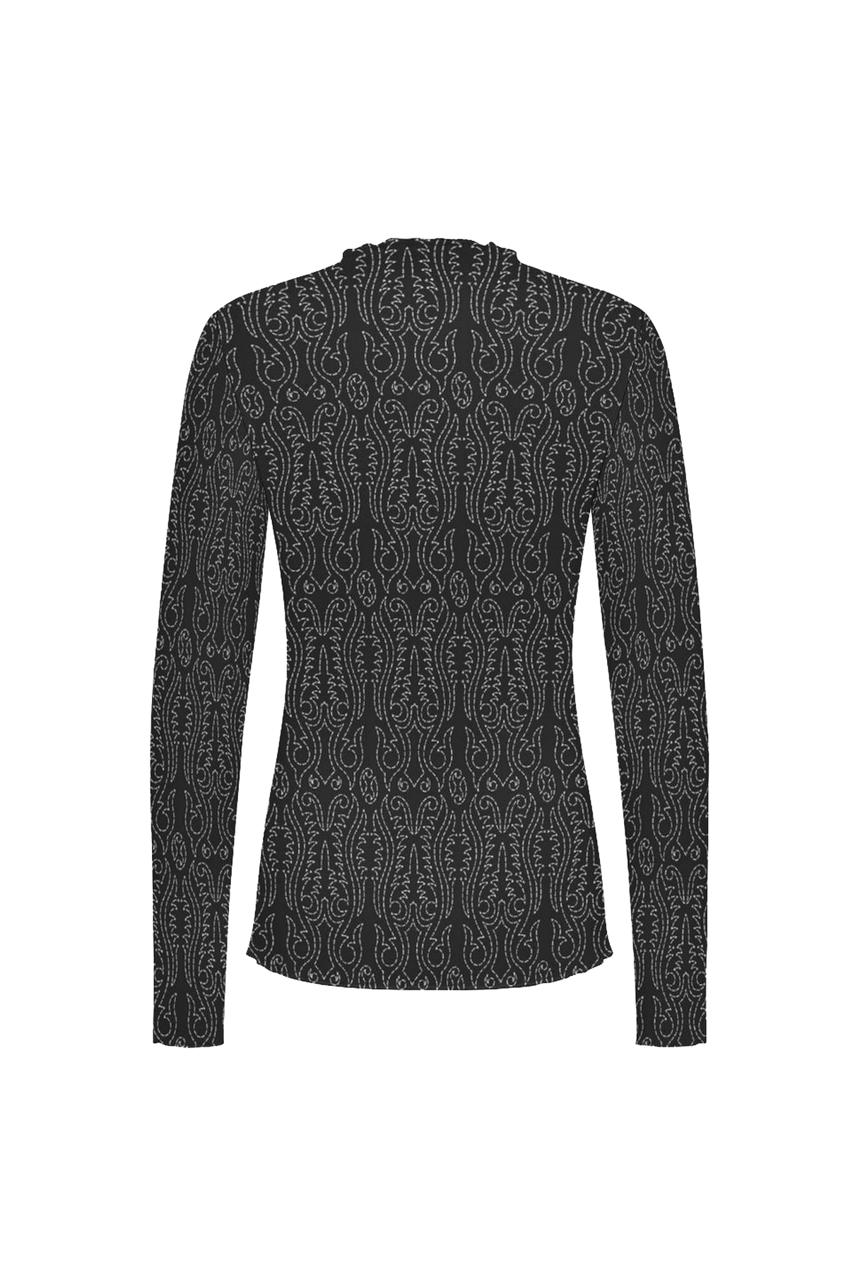 Haut femme mesh - broderie western pattern