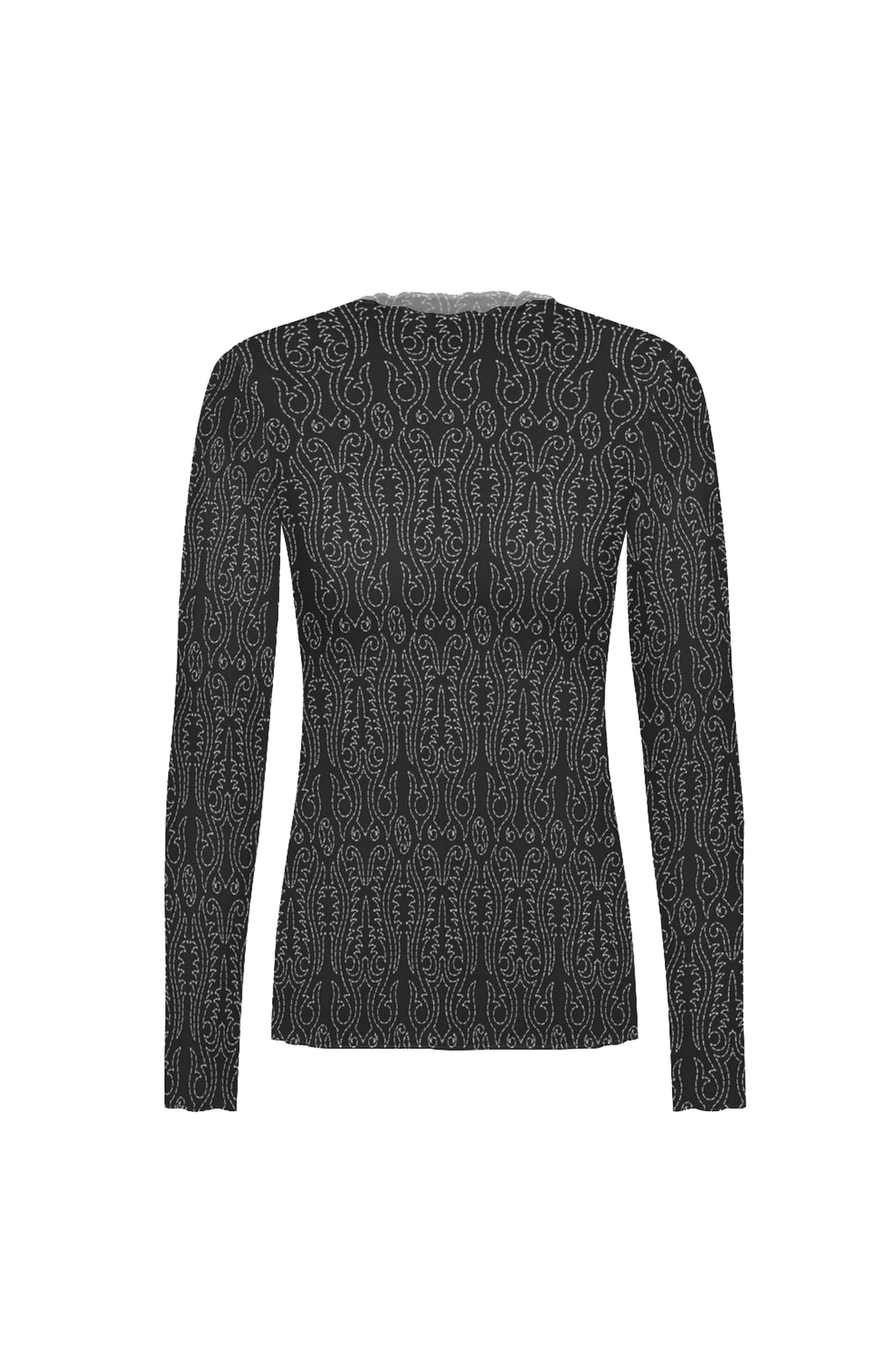 Haut femme mesh - broderie western pattern