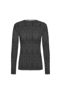 Haut femme mesh - broderie western pattern