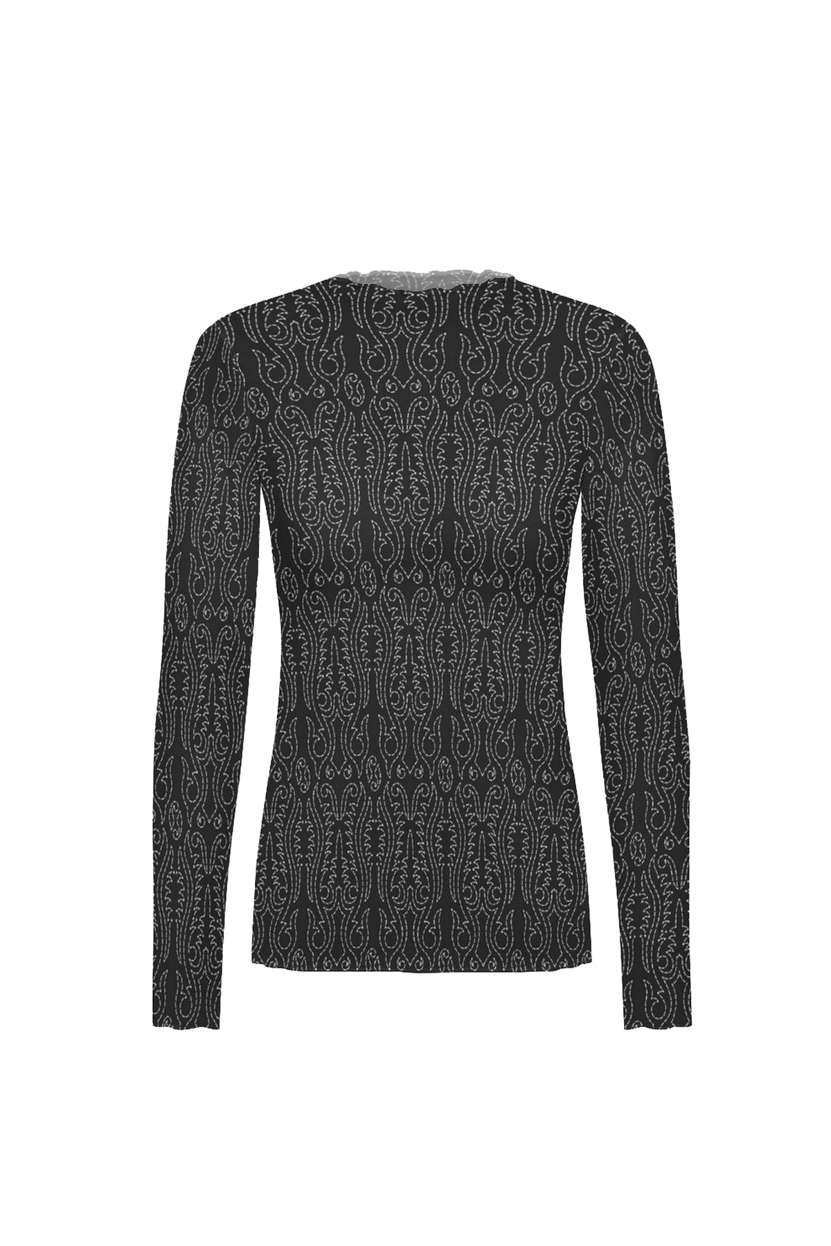 Haut femme mesh - broderie western pattern