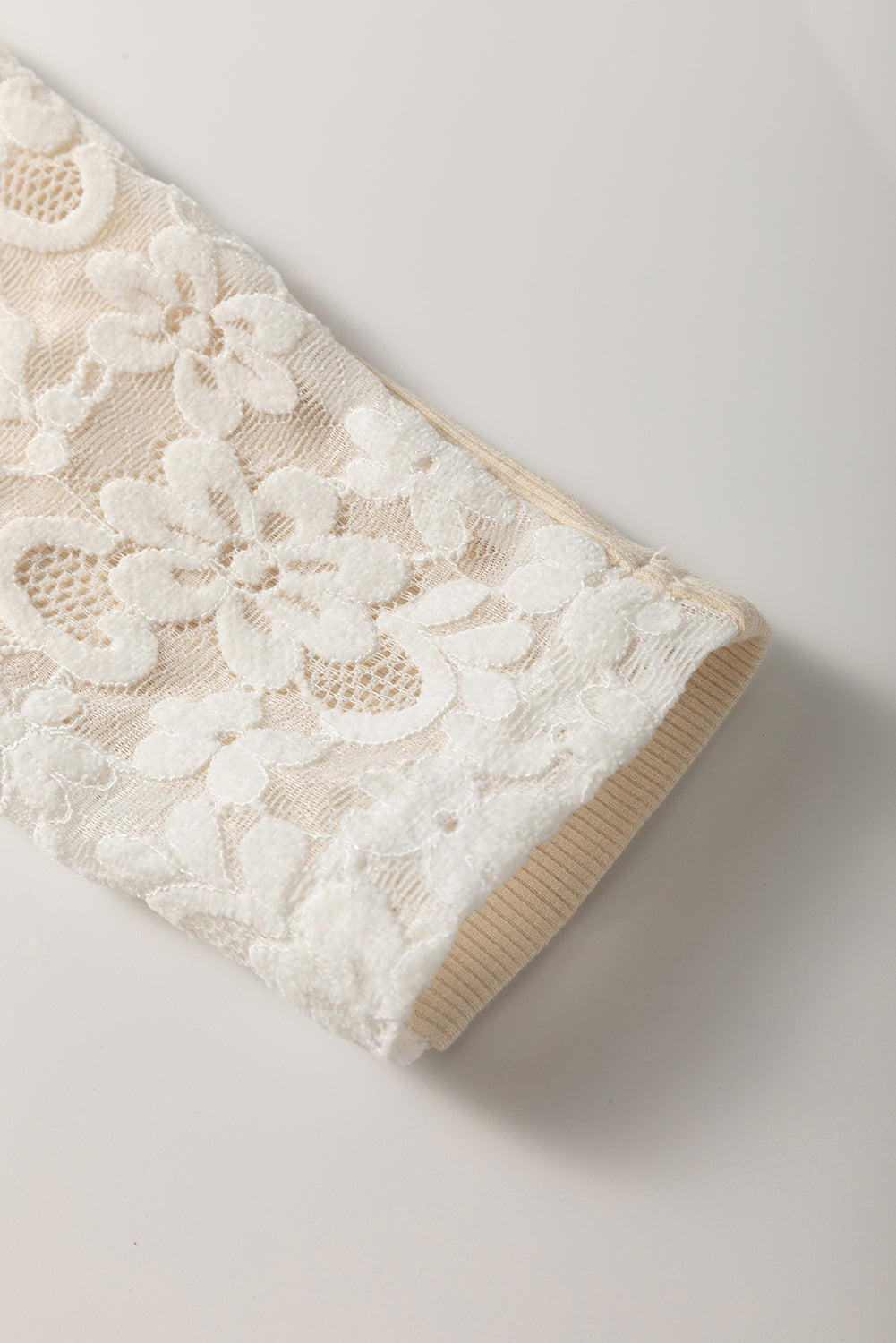 Gilet femme manches longues dentelles