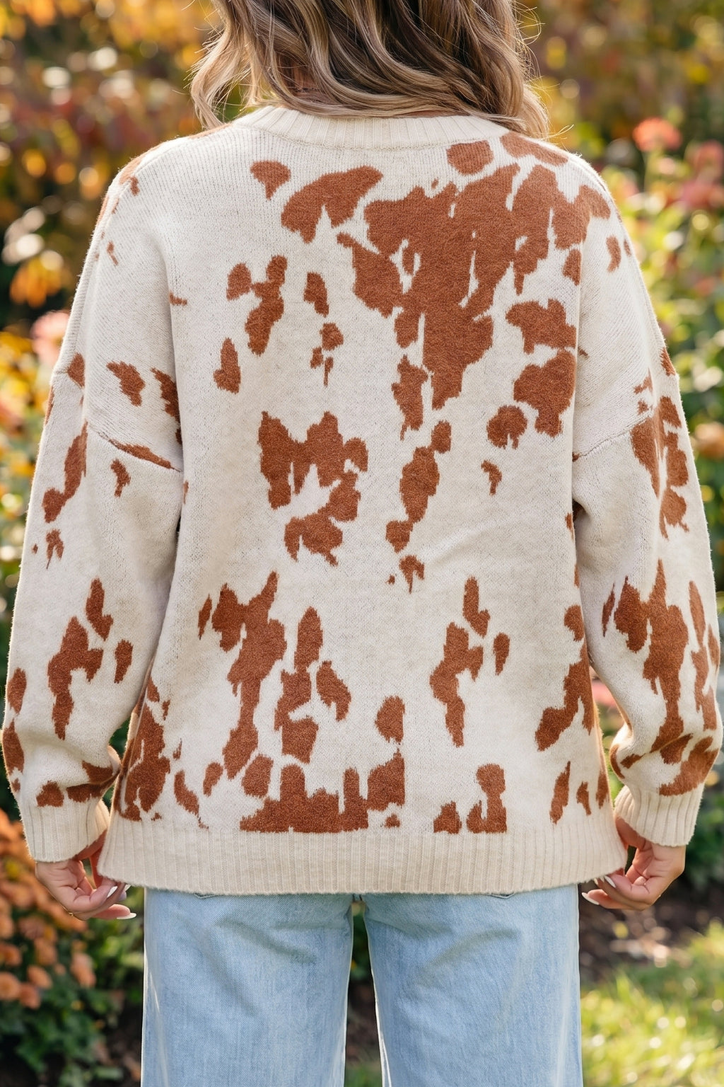 Sweater femme pattern vache