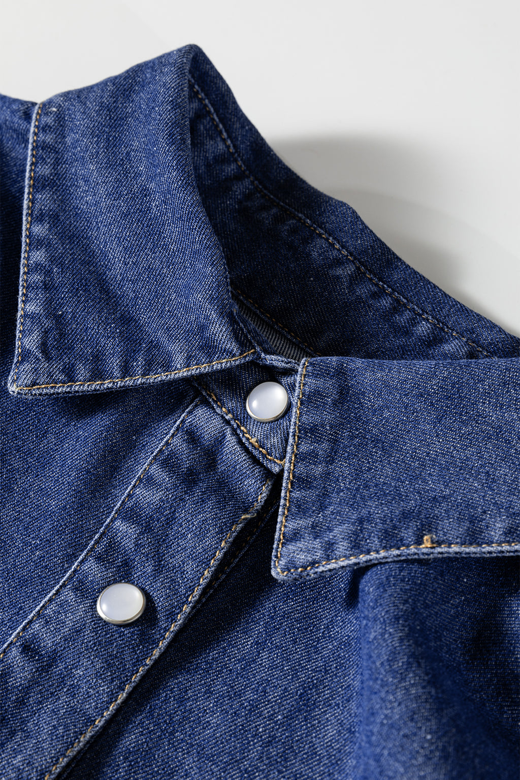 Robe femme en jeans manches longues