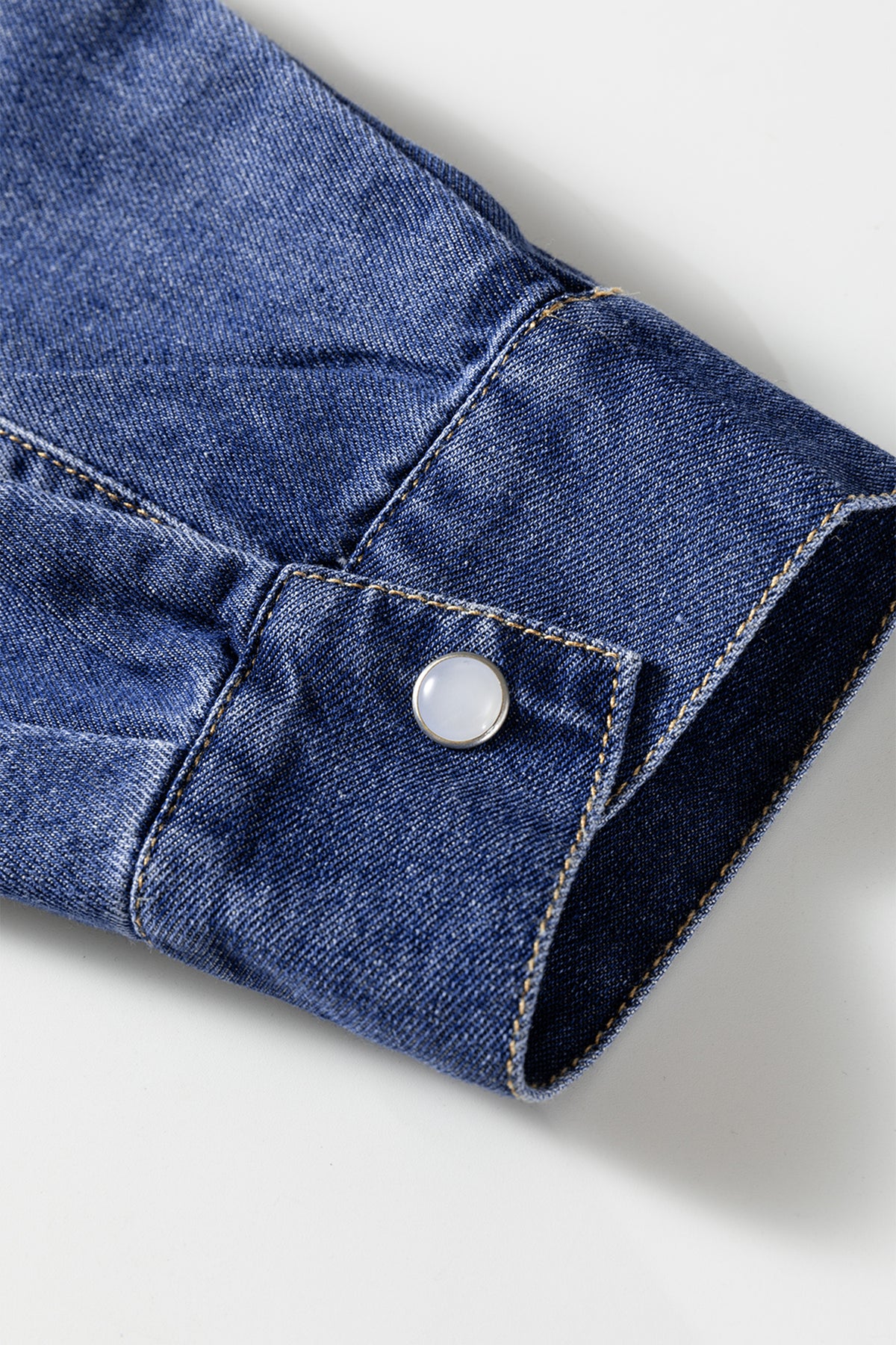 Robe femme en jeans manches longues