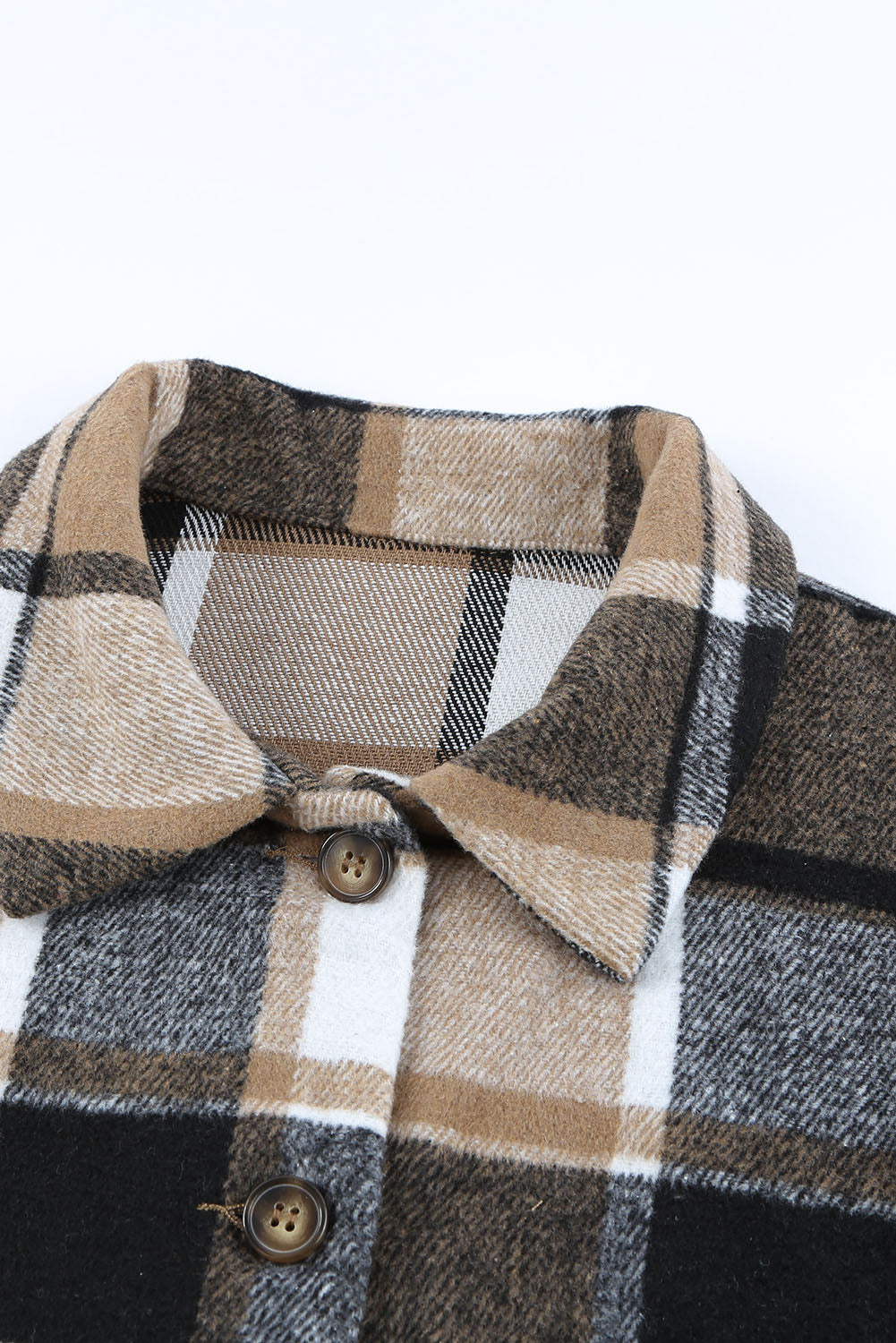 Veste boutonnée à carreaux avec broderie Rockin West