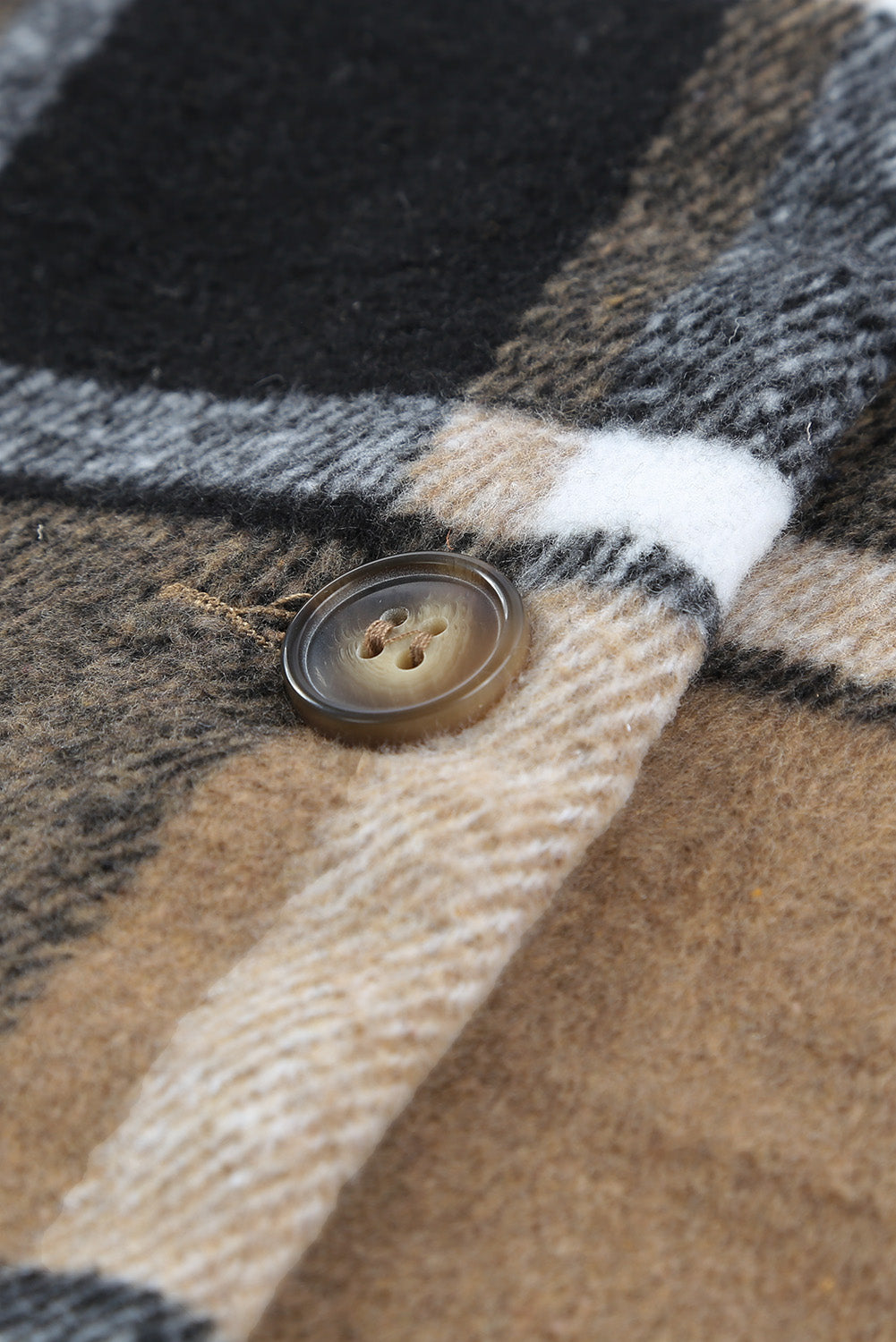 Veste boutonnée à carreaux avec broderie Rockin West
