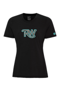 T-shirt femme - RW Leopard turquoise