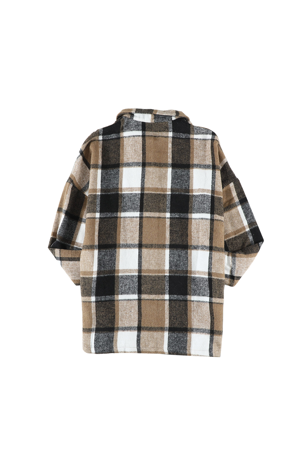 Veste boutonnée à carreaux avec broderie Rockin West
