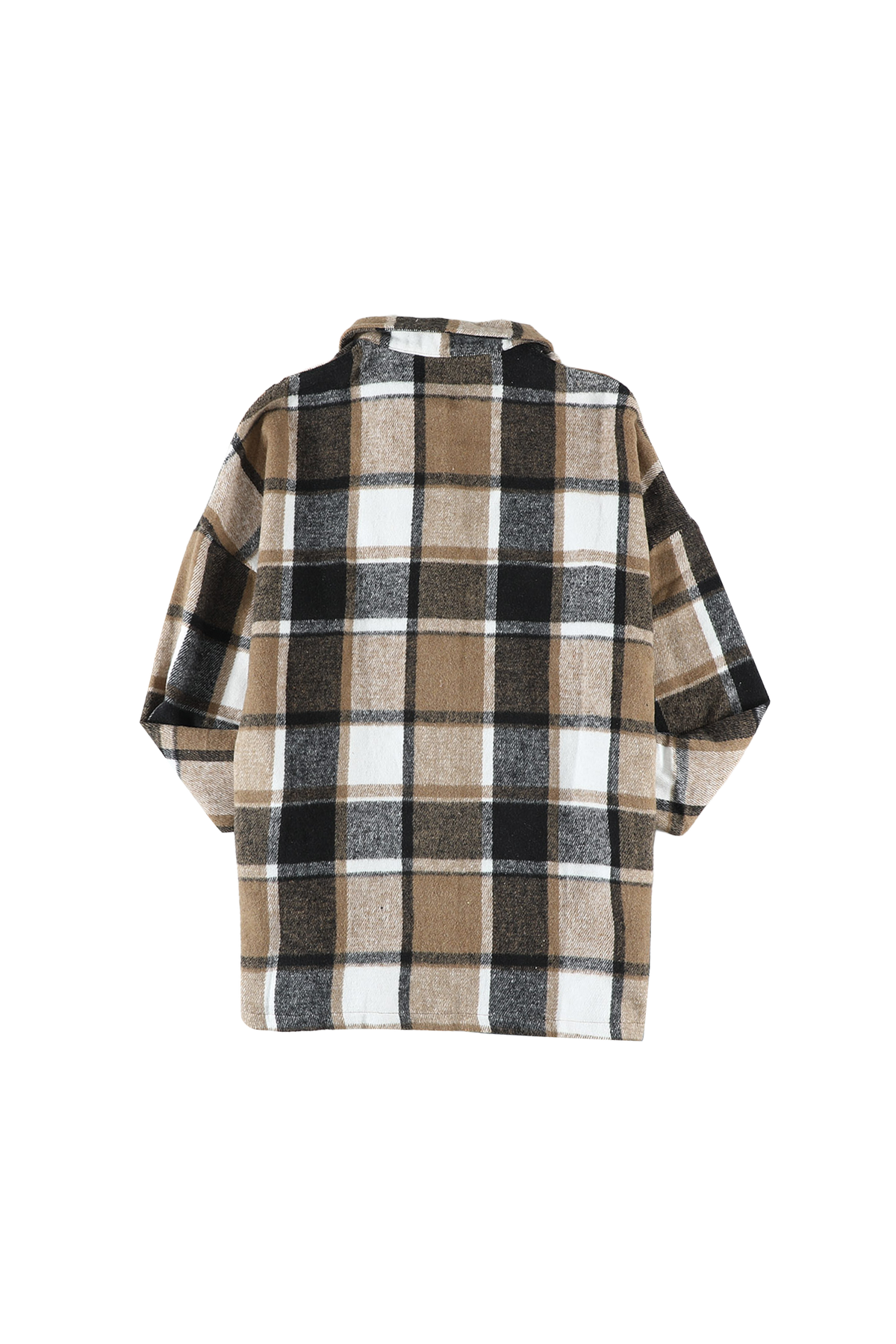 Veste boutonnée à carreaux avec broderie Rockin West