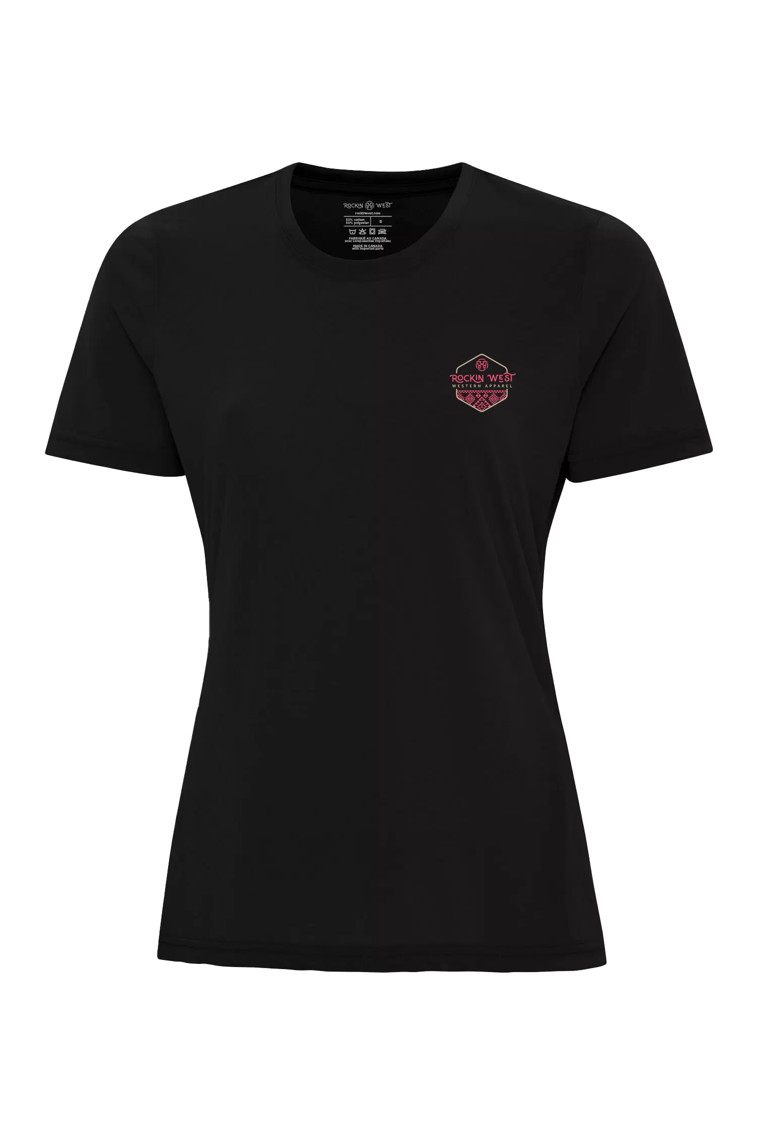 T-shirt femme - Aztec rose et beige