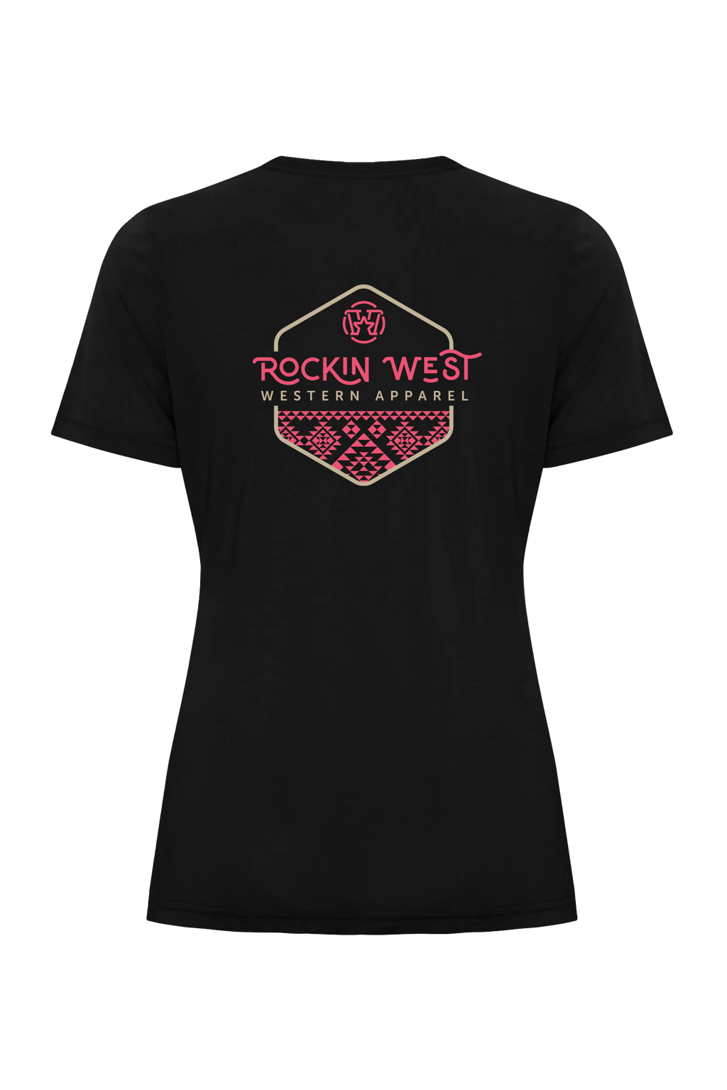 T-shirt femme - Aztec rose et beige
