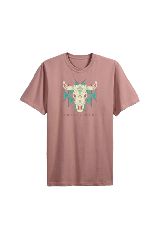 Women's t-shirt - Bull Moon Aztec