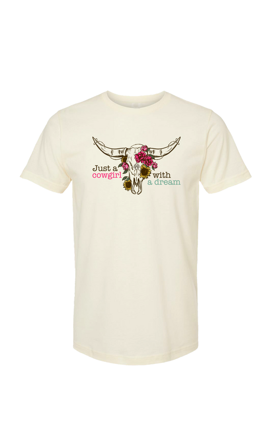 T-shirt femme - Bull flower