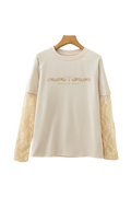 T-shirt femme manches longues en dentelles - Rockin West