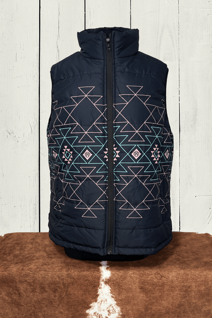Veste femme - Aztec rose turquoise