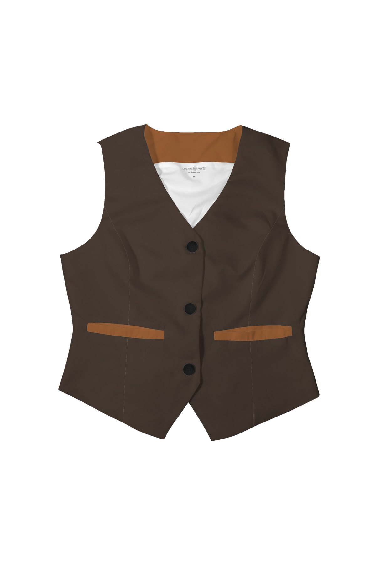 Veste femme - Brun motif broderie au dos