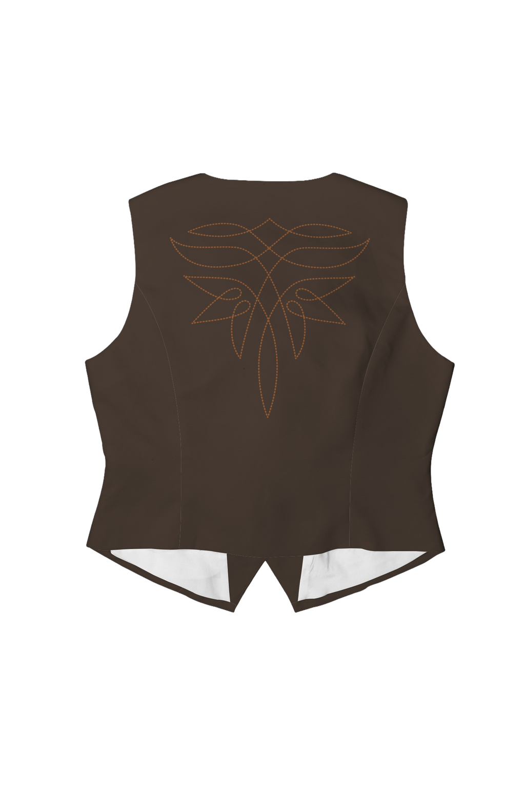 Veste femme - Brun motif broderie au dos