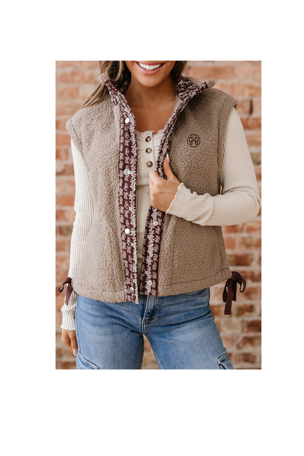 Veste sans manches sherpa Rockin West