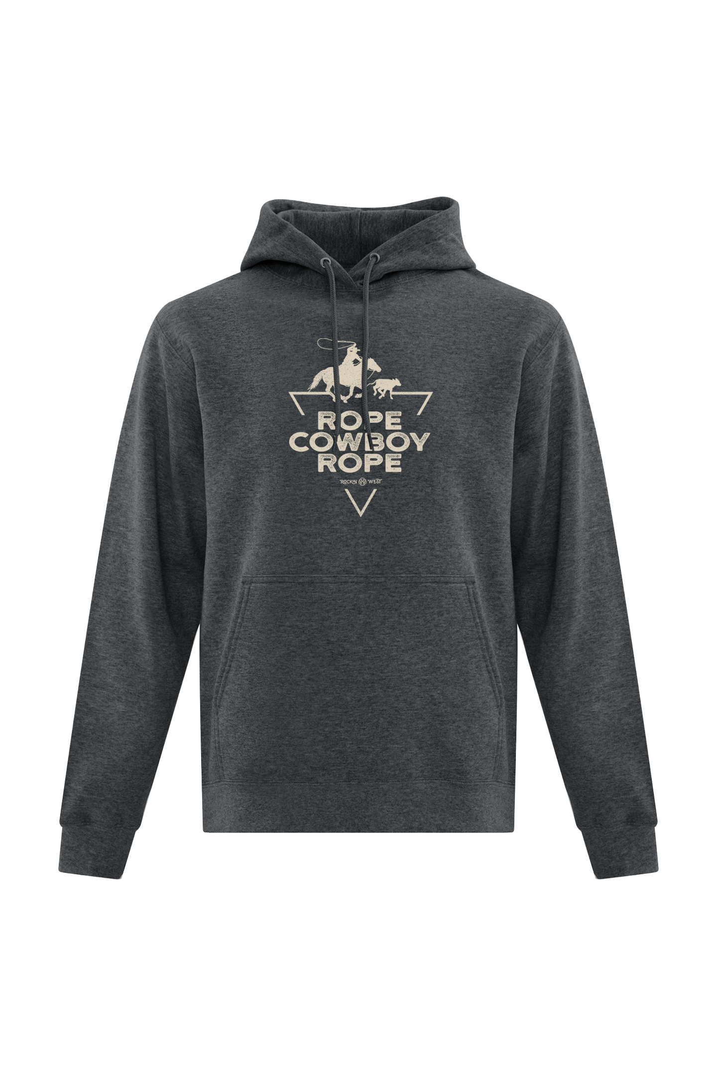 Hoodie unisexe - Rockin West rope cowboy rope