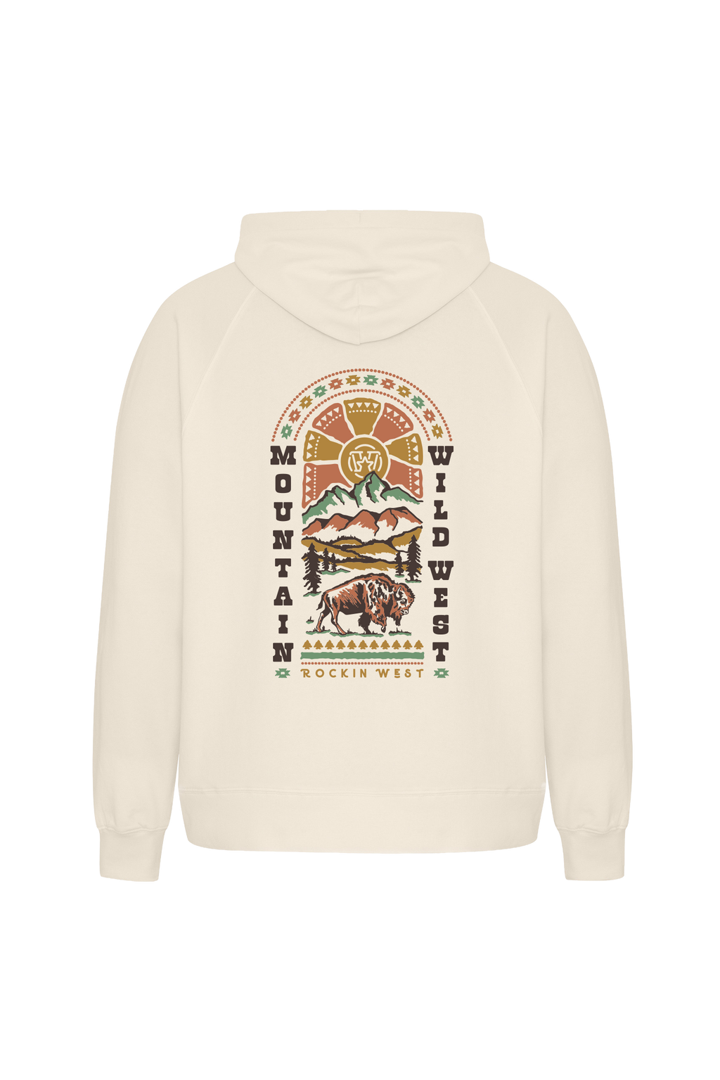 Hoodie unisexe - Mountain Wild West
